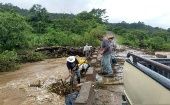 Las agencias gubernamentales de Guatemala monitorean los daños dejados por las intensas lluvias de Amanda.