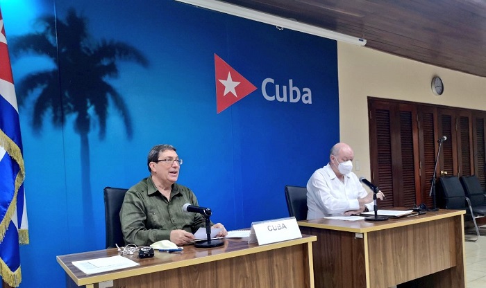 El canciller cubano señaló que los efectos de la pandemia exigen de una respuesta dinámica, solidaria y coordinada por parte del ALBA.