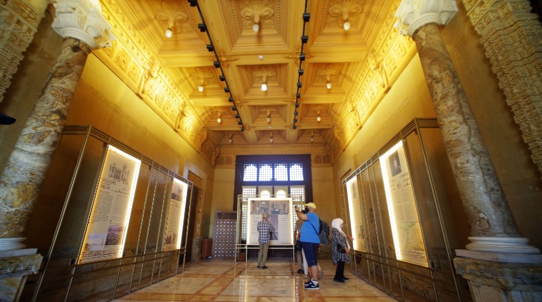 La simetría es uno de los elementos que marcan la arquitectura del Palacio del Barón Empain.