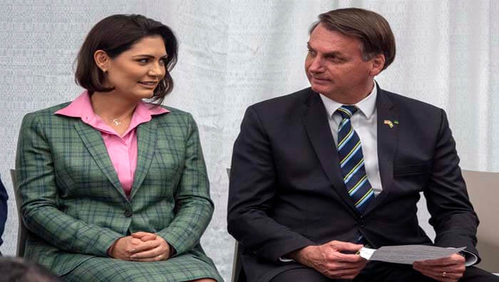 La noticia llega justo después que la víspera Michelle participara junto al presidente Bolsonaro en una ceremonia en el Palacio de Planalto,