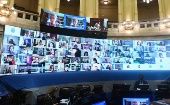 La sesión del legislativo transcurrió por videoconferencia.
