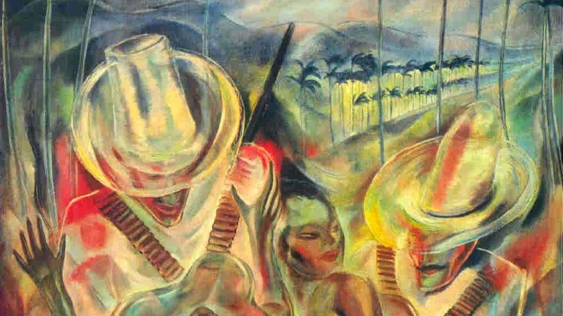 Quizás el más famoso cuadro de Carlos Enríquez es "El rapto de las mulatas".