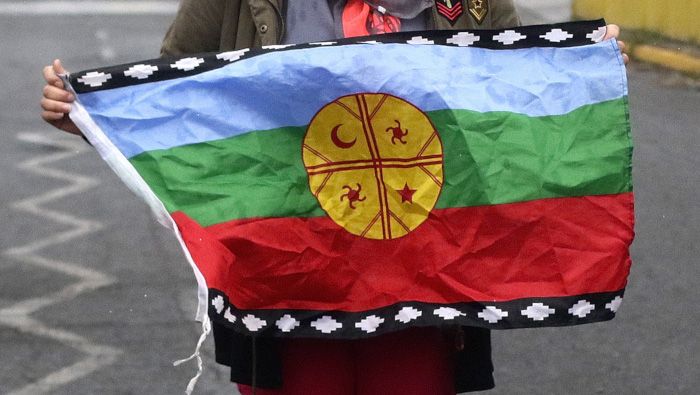La hija de la expresidenta Bachelet participaba en una manifestación a favor de la causa mapuche.