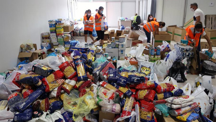 Voluntarios gestionados por la ONU se han sumado a las labores de recuperación de Beirut, tras el desastre de la pasada semana.