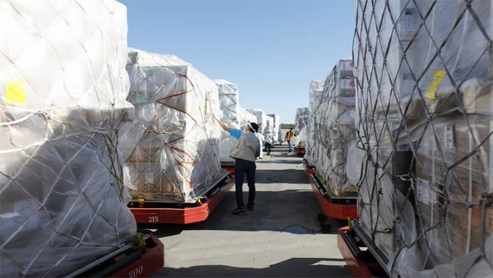 El cargamento procedente de España y Portugal fue recibido en el aeropuerto internacional de Maiquetía, ubicado en el estado La Guaira del centro-norte venezolano.