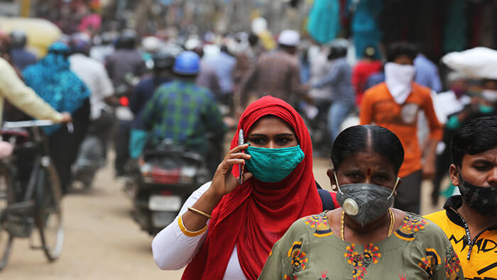 La India es, por el momento, el tercer país más afectado del mundo por la pandemia en términos absolutos.