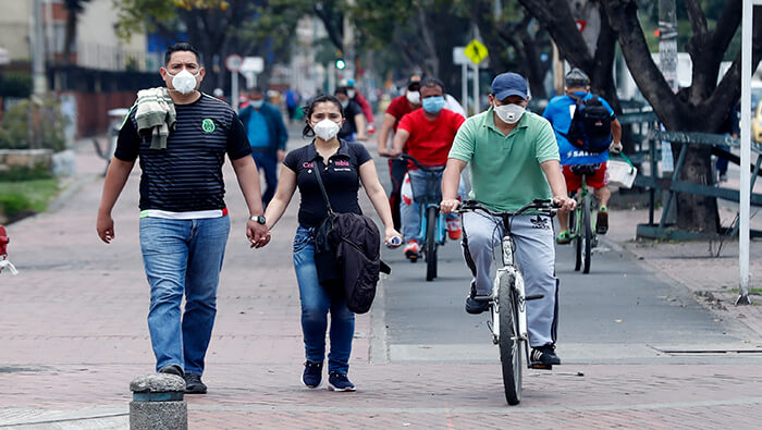 Bogotá es la zona más afectada por la pandemia al contabilizar 248.694 casos desde el inicio de la pandemia.