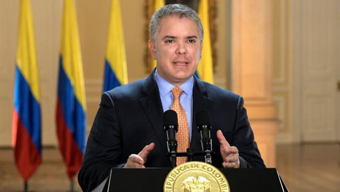 El mandatario colombiano resaltó la labor de su país en colaborar con la ONU y OMS en la lucha contra la pandemia.