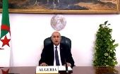 El presidente argelino se estrenó en la Asamblea General de la ONU con un llamado a la solidaridad con la causa palestina.