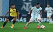 Con gol de Messi, Argentina venció a Ecuador en el inicio de las eliminatarios para el Mundial de Qatar 2022.