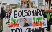 Stop Bolsonaro rechaza la destrucción de la nación brasileña promovida por un Gobierno fascista, genocida y ecocida, aseguran sus organizadores.