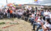El candidato presidencial opositor destacó que tuvo un "encuentro histórico" con pueblos y nacionalidades indígenas de Ecuador.