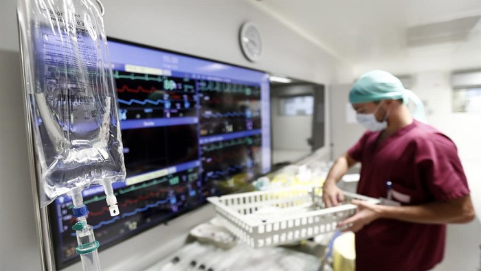 Las unidades de cuidados intensivos parisinas tienen alrededor del 70 al 90 por ciento de las capacidades ocupadas.