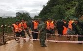 Los militares participaban en las tareas para mitigar las inundaciones que registra la región.