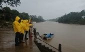Autoridades del Comupred de Prinzapolka realizan recorridos en los sitios vulnerables a inundaciones.