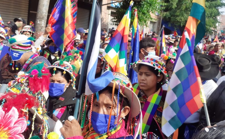 Recibimiento multitudinario a Evo Morales a su regreso a Bolivia