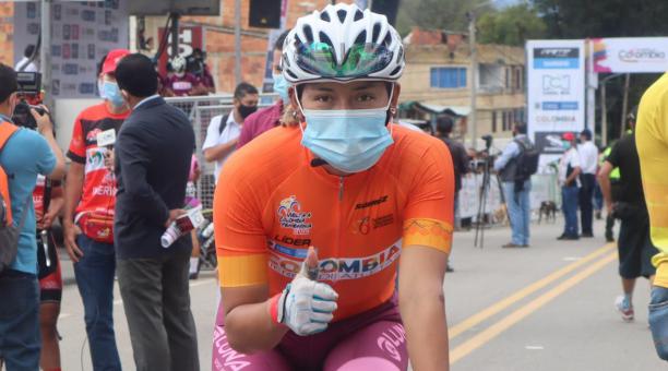El título de Miryam Núñez es el tercero que han logrado los ciclistas ecuatorianos en Colombia