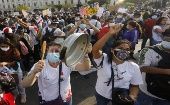Las manifestaciones no cesan en Perú traes la crisis política desatada por la destitución de Martin Vizcarra como presidente del país.