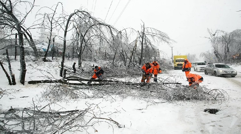 Las autoridades rusas señalaron que el ciclón de nieve "causó daños colosales" en la infraestructura de la región afectada.