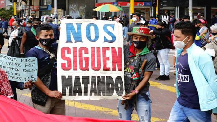 La Defensoría del Pueblo había advertido el pasado 16 de abril al Gobierno colombiano sobre la incursión paramilitar en los resguardos de comunidades indígenas.
