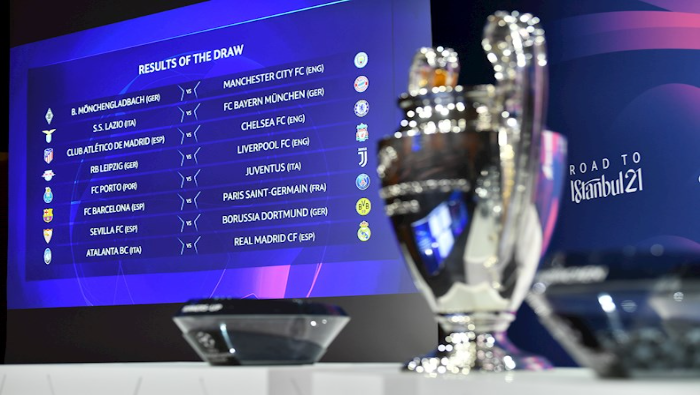 La Unión de Federaciones Europeas de Fútbol (UEFA) realizó el sorteo de los octavos de final de la Champions League.