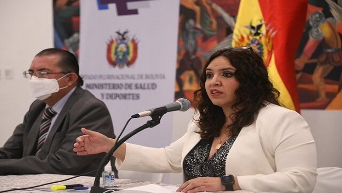 La viceministra de Promoción y Vigilancia Epidemiológica de Bolivia, María Reneé Castro, también informó que el país está realizando más pruebas diagnósticas de Covid-19.