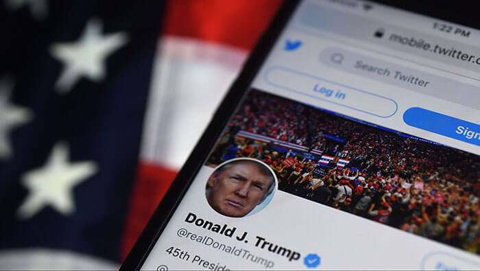 Trump criticó a Twitter por restringir la libertad de expresión e insistió en que no sería 