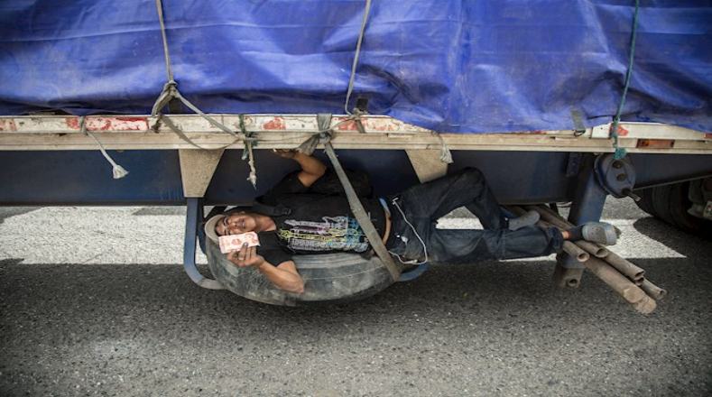 En la caravana de migrantes hondureños, se ha visto en condiciones penosas a multitud de personas, de todas las edades. 