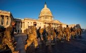 Más de 25.000 oficiales de la Guardia Nacional apoyan el gran despliegue militar en la Casa Blanca para garantizar la seguridad. 