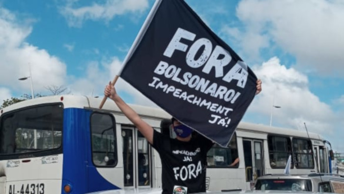 Los manifestantes quieren que el Congreso ponga en discusión alguna de las 57 peticiones de apertura de juicio político destituyente contra Bolsonaro.