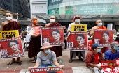 Miles de personas muestran a diario en las calles su rechazo a la junta militar que controla Myanmar y exigen la liberación de la Consejera de Estado.