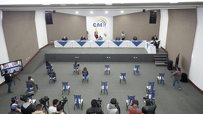 El pleno del CNE de Ecuador anunció los resultados de las elecciones del 7 de febrero
