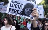 La madre de Lucía Pérez, Marta Montero, consideró que el fallo de los jueces acusados "parecía escrito por la defensa de los acusados, y era aberrante”.
