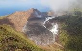 Las erupciones de los últimos días fueron precedidas por la acumulación de material piroplástico en la cima del volcán sanvicentino.