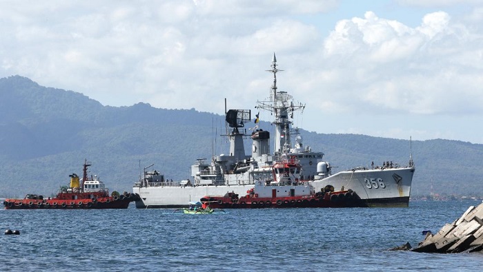 La Armada de Indonesia movilizó a numerosos efectivos y medios para buscar al submarino.