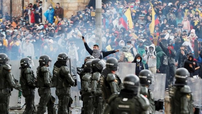 A pesar de la represión desmedida, el Gobierno de Colombia no ha conseguido acallar a los manifestantes.