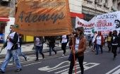 La Unión de Trabajadores de la Educación (UTE-Ctera) y la Asociación Docente Ademy protagonizan la protesta contra las clases presenciales en las escuelas de Buenos Aires