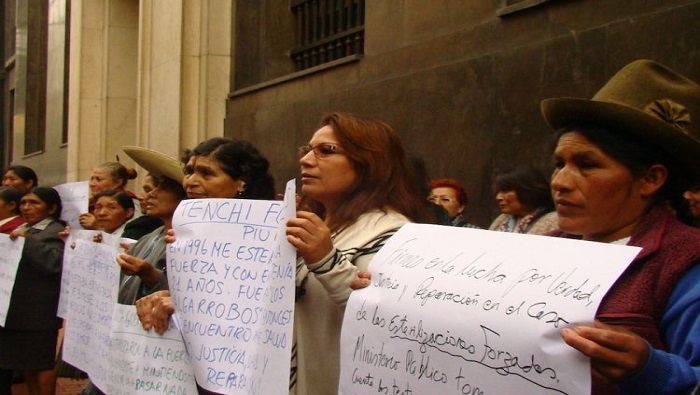 Las mujeres que fueron víctimas de esterilizaciones forzosas han reiterado que el Gobierno del expresidente Alberto Fujimori violó sus derechos humanos.