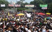 A pesar de la represión, se mantienen las manifestaciones en Colombia en contra de las políticas neoliberales de Iván Duque.