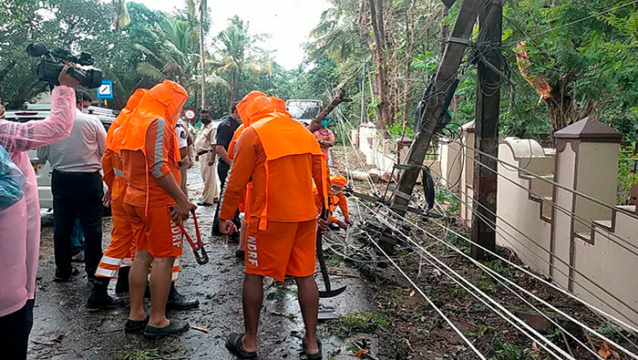 La Fuerza Nacional de Respuesta a Desastres india indicó que ha desplegado 101 equipos en seis estados ante la llegada del ciclón Tauktae.