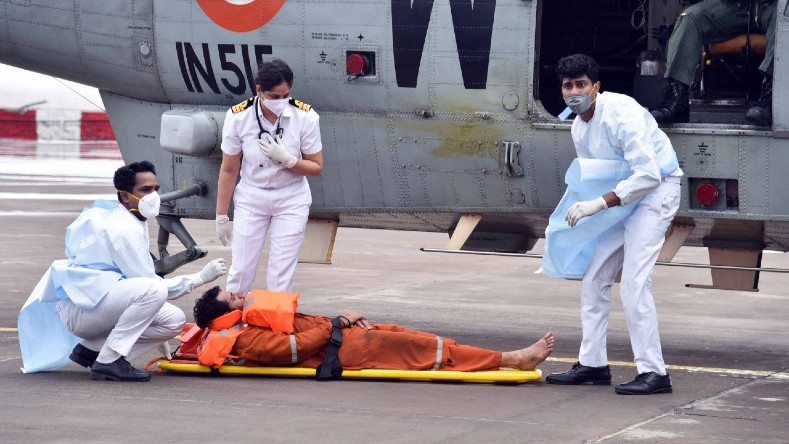 El rescate de los tripulantes del barco P350 aún está en curso, de acuerdo con las autoridades indias.