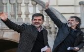 Jordi Sànchez (izquierda, en la foto) y Jordi Cuixart ahora deberán apelar el fallo ante el Tribunal Europeo de los Derechos Humanos, con sede en la ciudad francesa de Estrasburgo.