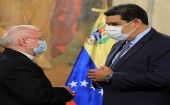 Nicolás Maduro reconoció la labor de Aldo Jordano en el fortalecimiento de las relaciones con la Iglesia Católica