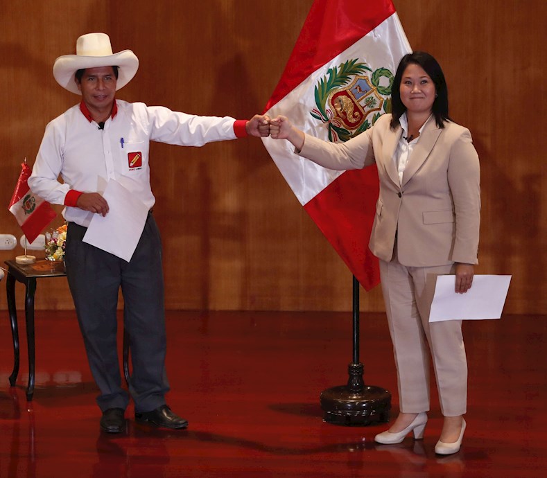 Las opciones de los peruanos son entre el continuismo representado por Keiko Fujimori y la propuesta de renovación de Pedro Castillo.