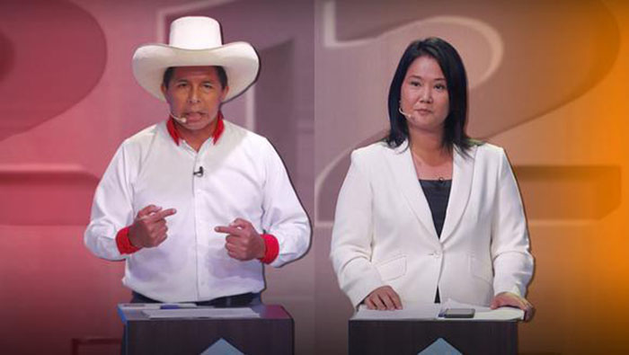 De acuerdo a Ipsos, Keiko Fujimori obtiene el 50.3 por ciento de los votos y Castillo 49.7 puntos porcentuales.