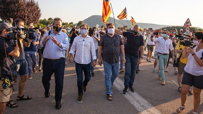 El posible indulto a los líderes del proceso independentista catalán pone en evidencia la polarización de la sociedad española.