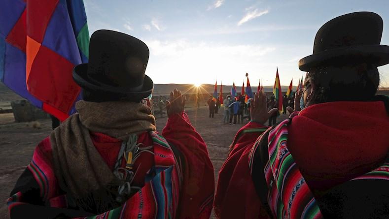 Pueblos originarios reciben Año Nuevo Andino Amazónico en Bolivia