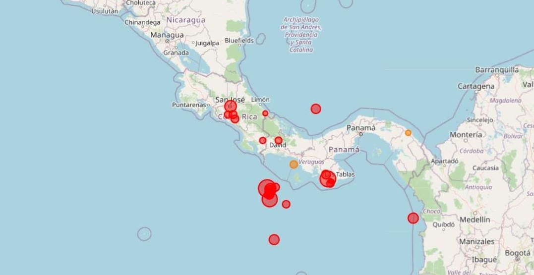 Las autoridades panameñas indicaron que el sismo no ha dejado ningún daño hasta el momento.