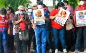 Militantes y simpatizantes del FMLN protagonizaron protestas durante el fin de semana en rechazo a lo que consideran un caso político.