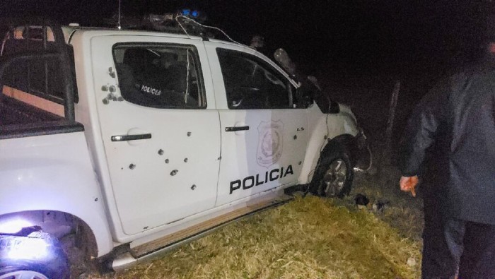 Según informó la Policía, personas desconocidas atacaron a balazos a una patrulla en distrito de San Alfredo, en el departamento de Concepción.